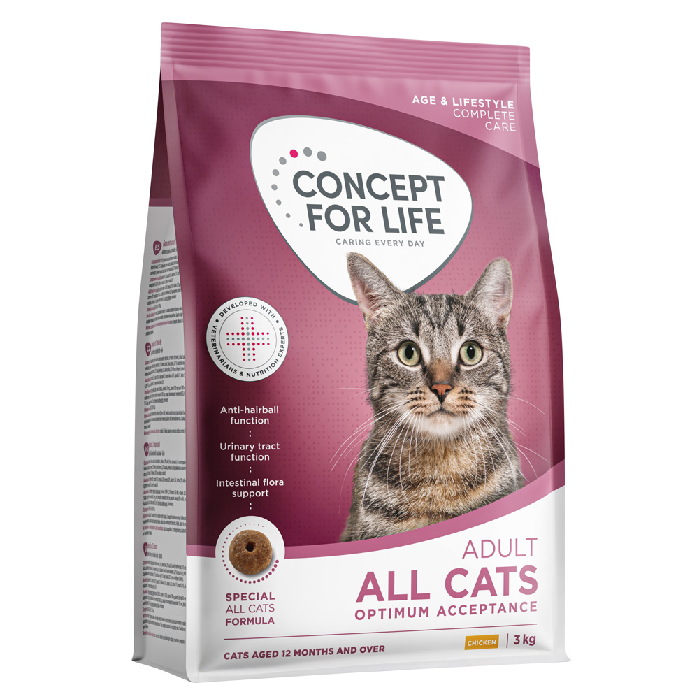 Concept for Life All Cats - Adult Katzenfutter - NEU: 3 kg von Concept for Life