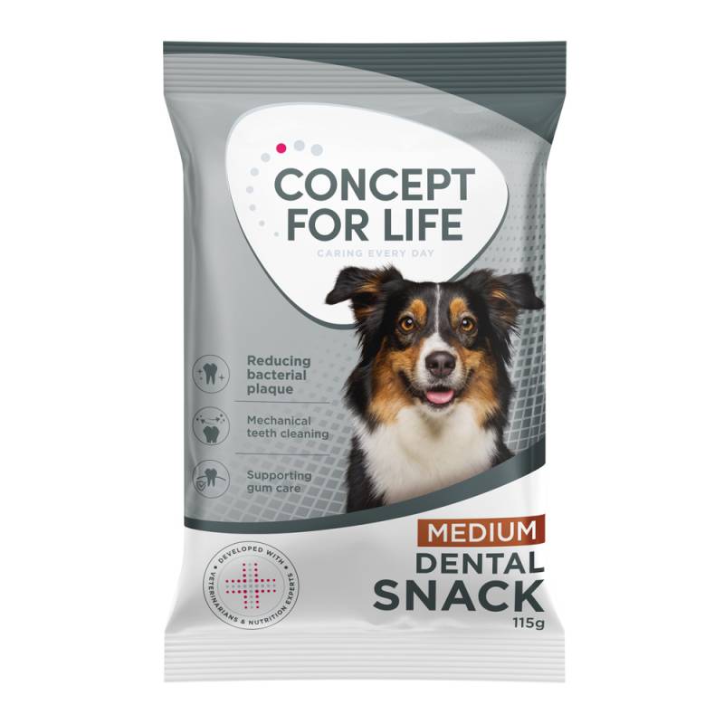 Concept for Life Hundesnacks zum Sonderpreis! - 115 g Dental Snack Medium von Concept for Life