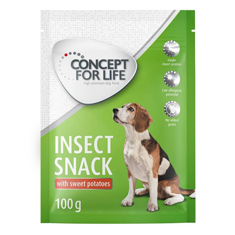 Concept for Life Insect Snack mit Süßkartoffeln  - Sparpaket: 3 x 100 g von Concept for Life