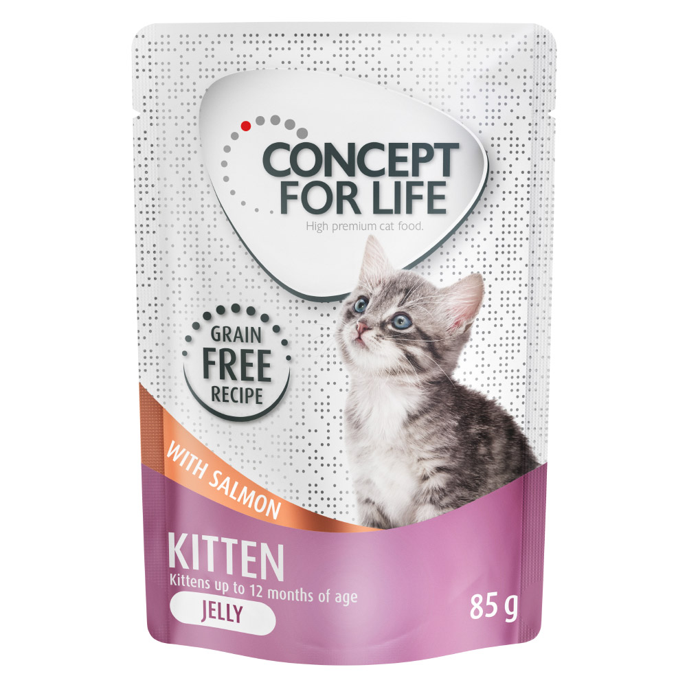 Concept for Life Kitten Lachs getreidefrei - in Gelee - 12 x 85 g von Concept for Life