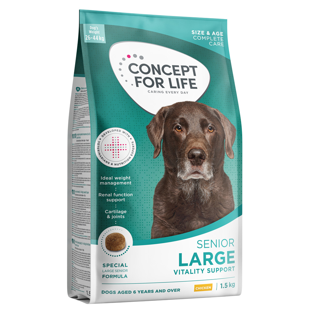 Concept for Life Large Senior - NEU: Sparpaket 4 x 1,5 kg Concept for Life Large Senior - NEU: Sparpaket 4 x 1,5 kg von Concept for Life