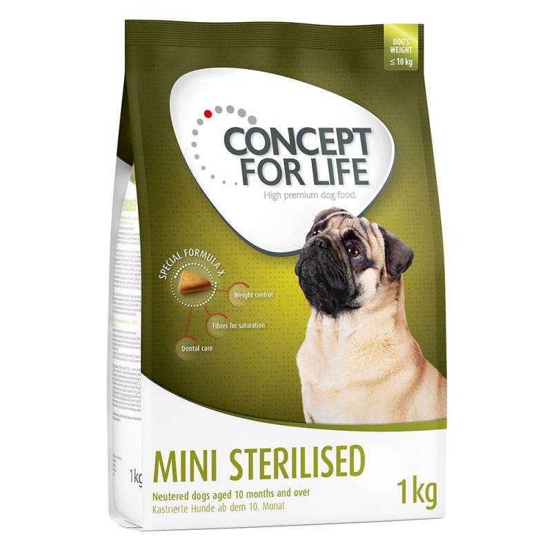 Concept for Life Mini Sterilised - Sparpaket: 4 x 1 kg Concept for Life Mini Sterilised - Sparpaket: 4 x 1 kg von Concept for Life