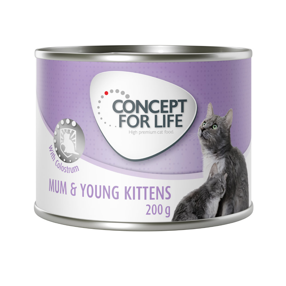 Concept for Life Mum & Young Kittens Mousse - 6 x 200 g von Concept for Life