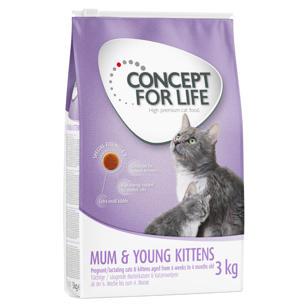 Concept for Life Mum & Young Kittens - Verbesserte Rezeptur! - 3 kg von Concept for Life