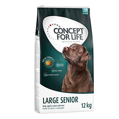 Concept for Life Premium Trockenfutter für große Hunderassen, Seniorenhunde (12 kg) von Concept for Life