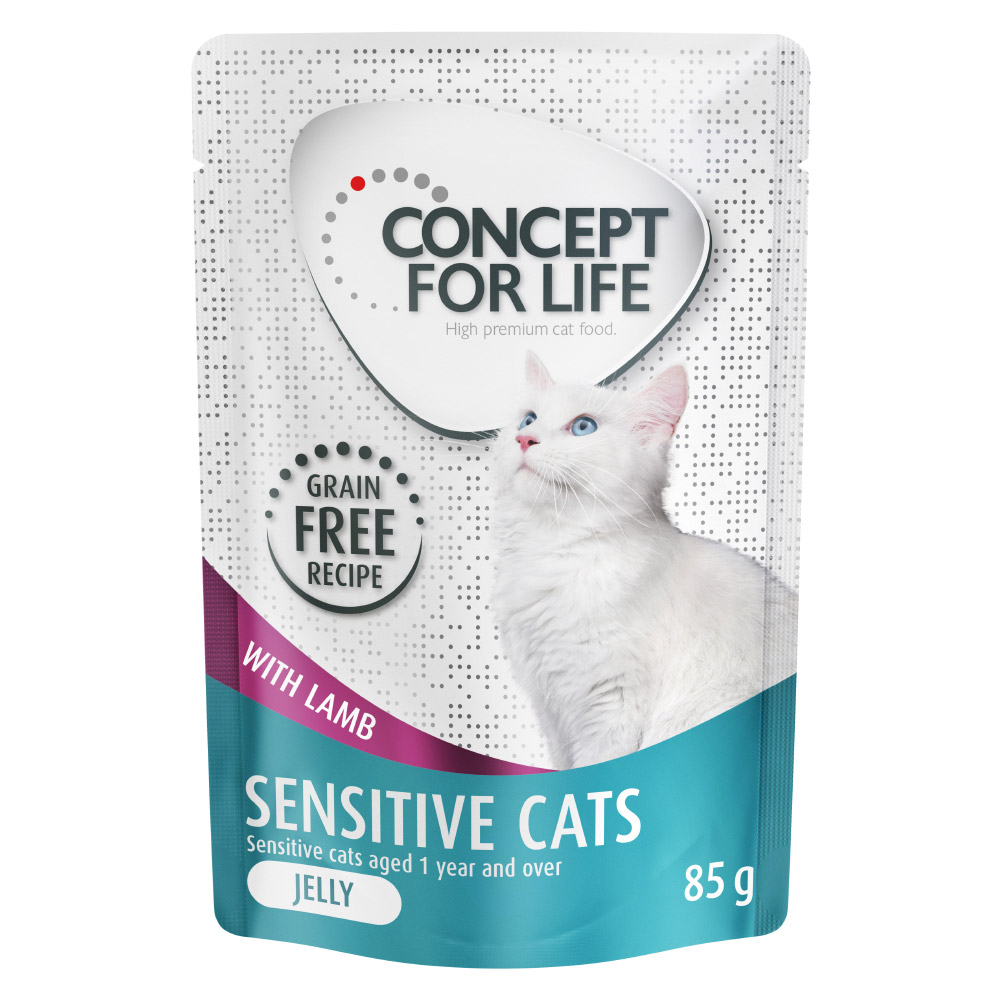 Concept for Life Sensitive Cats Lamm getreidefrei - in Gelee - Sparpaket: 24 x 85 g von Concept for Life