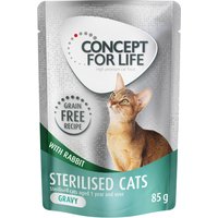 Concept for Life Sterilised Cats Kaninchen getreidefrei - in Soße - 12 x 85 g von Concept for Life