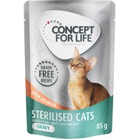 Concept for Life Sterilised Cats Lachs getreidefrei - in Soße - 12 x 85 g von Concept for Life