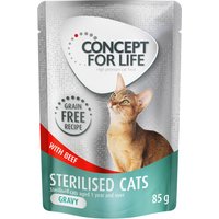 Concept for Life Sterilised Cats Rind getreidefrei - in Soße - 12 x 85 g von Concept for Life