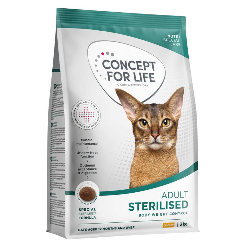 Concept for Life Sterilised Cats mit Huhn - NEU: 3 kg Concept for Life Sterilised Cats mit Huhn - NEU: 3 kg von Concept for Life