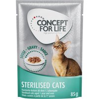Concept for Life Sterilised Cats - in Soße - 12 x 85 g von Concept for Life