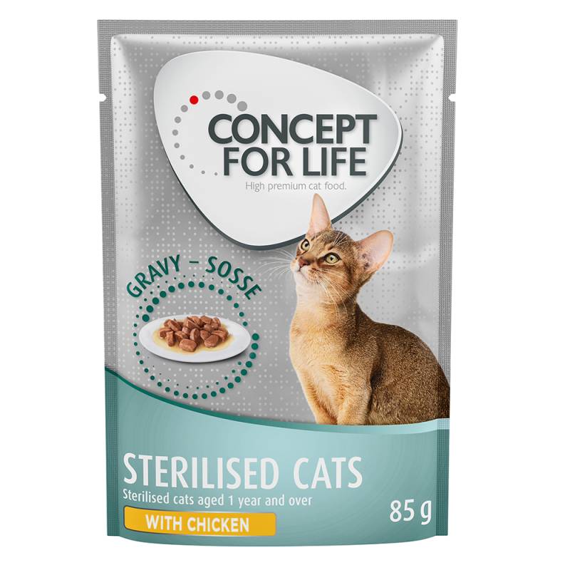 Concept for Life Sterilised Cats mit Huhn - in Soße - 85 g von Concept for Life