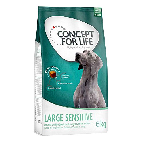 Concept for Life Trockenfutter für große Hunde mit sensiblen Verdauungssystemen (6 kg) von Concept for Life