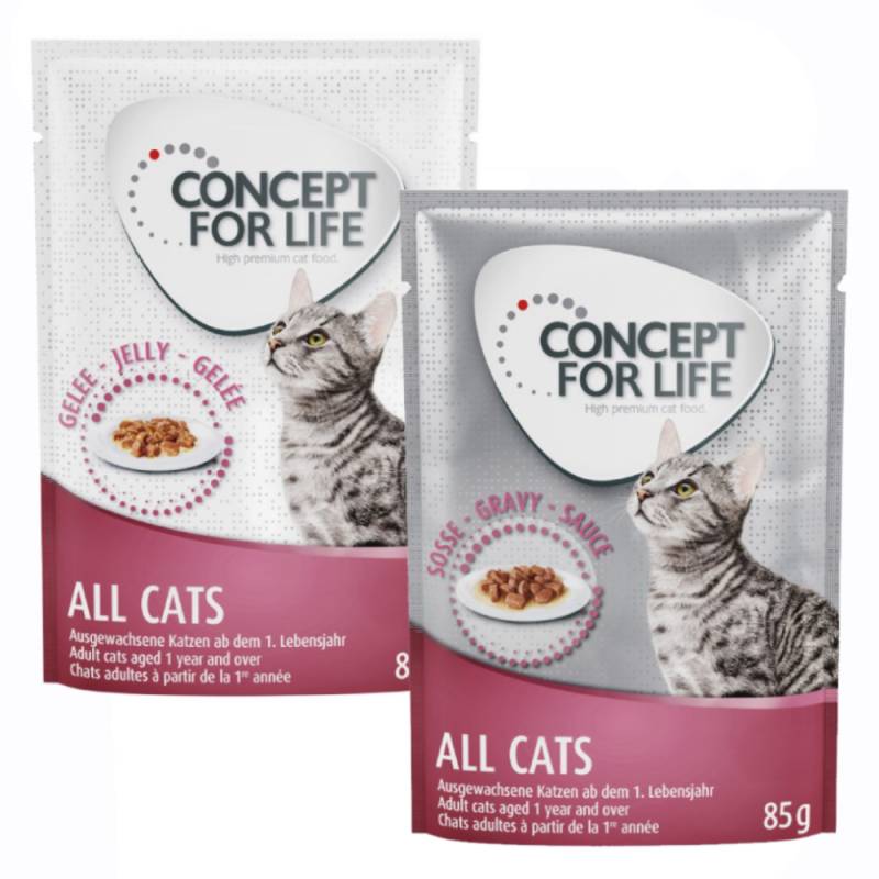 Gemischtes Sparpaket Concept for Life Gelee & Soße 24 x 85 g - All Cats in Soße und Gelee Gemischtes Sparpaket Concept for Life Gelee & Soße 24 x 85 g - All Cats in Soße und Gelee von Concept for Life