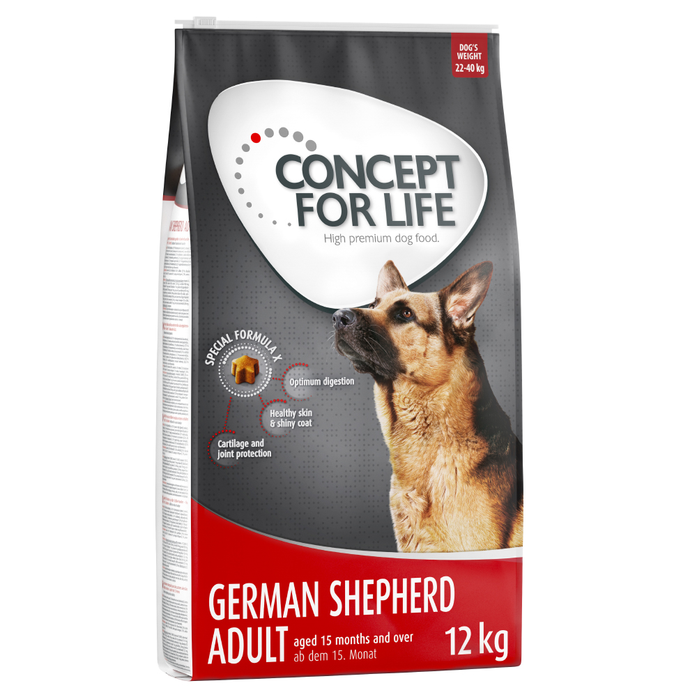 Sparpaket Concept for Life 2 x Großgebinde - Deutscher Schäferhund Adult (2 x 12 kg) von Concept for Life