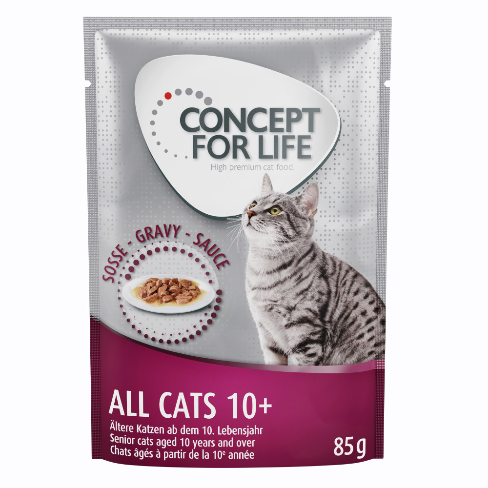 Sparpaket Concept for Life 24 x 85 g - All Cats 10+ in Soße Sparpaket Concept for Life 24 x 85 g - All Cats 10+ in Soße von Concept for Life