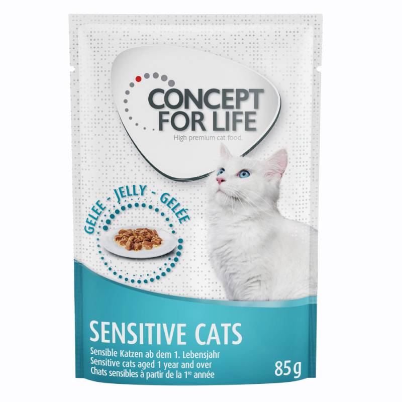 Sparpaket Concept for Life 24 x 85 g - Sensitive Cats in Gelee         von Concept for Life