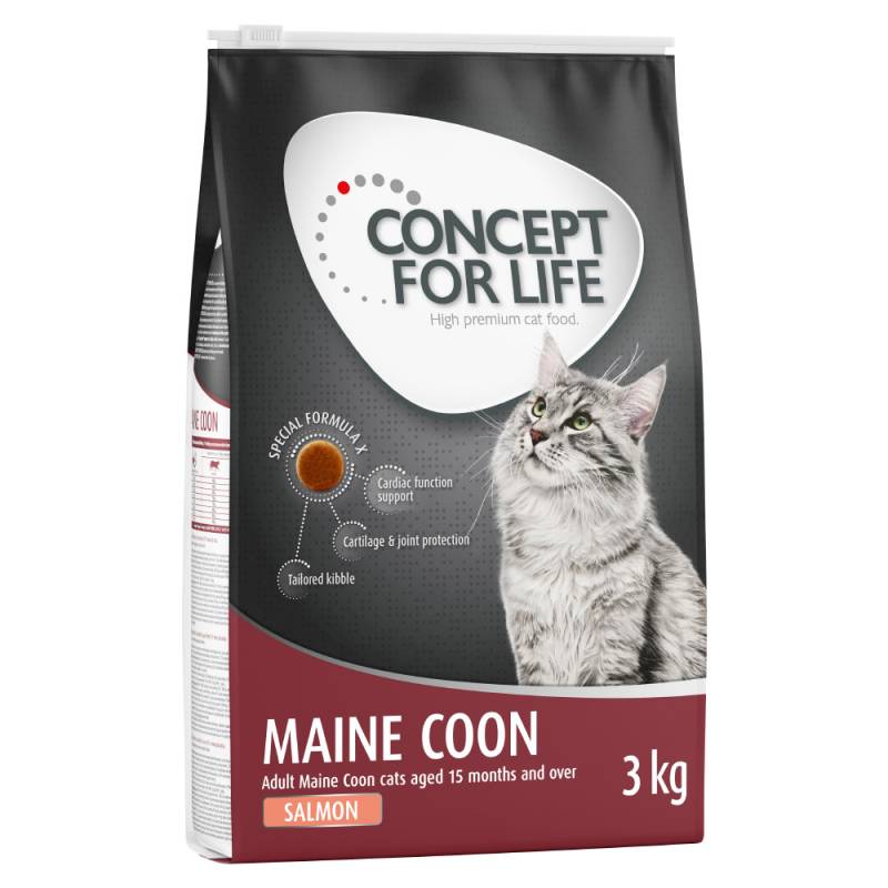 Sparpaket Concept for Life Trockennahrung zum Vorteilspreis Maine Coon Lachs (3 x 3 kg) von Concept for Life