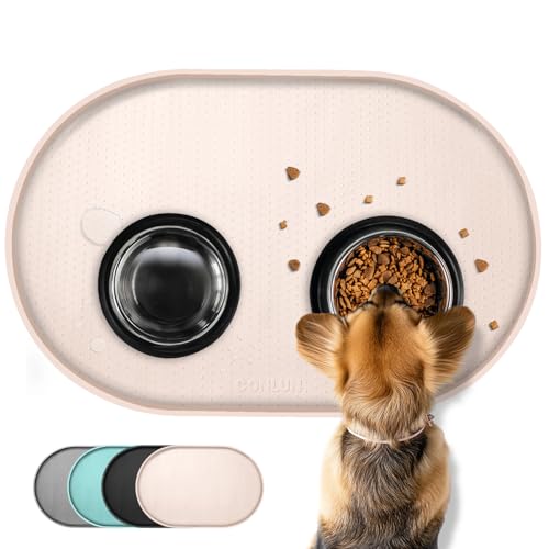 Conlun Napfunterlage Hund,1,2cm Hohe Ränder Futtermatte Katzen zur Vermeidung von Verschüttungen,BPA-Freie mit Rand Futtermatte für Haustiere für Futter- und Wassernäpfe (60x40cm, Naturbraun) Conlun Napfunterlage Hund,1,2cm Hohe Ränder Futtermatte Katzen zur Vermeidung von Verschüttungen,BPA-Freie mit Rand Futtermatte für Haustiere für Futter- und Wassernäpfe (60x40cm, Naturbraun) von Conlun