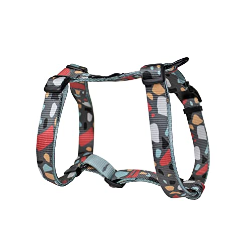 Consentida Große Hundegeschirr T4-42 - 70 x 2,5 cm - Hergestellt aus Nylon - Mosaikdesign - Größe XL - sehr robust und bequem - Zubehör für Hunde von Consentida