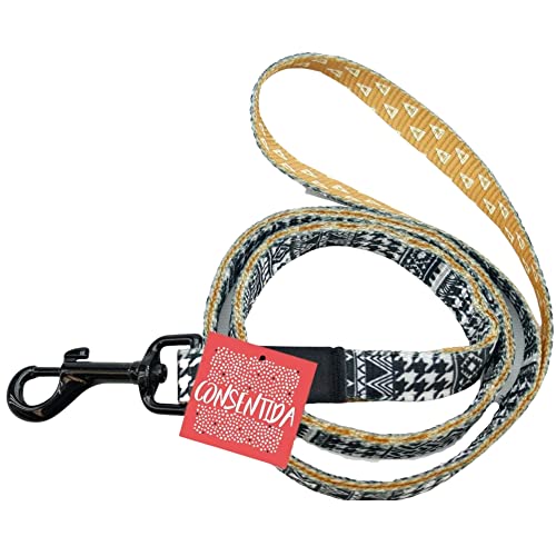 Consentida Hundeleine für mittelgroße Hunde T2 – Größe M 120 x 1,5 cm – Eclectic Print – Weiß und Schwarz – Robustes Gewebe aus Nylon – leicht zu befestigen – Hundezubehör Consentida Hundeleine für mittelgroße Hunde T2 – Größe M 120 x 1,5 cm – Eclectic Print – Weiß und Schwarz – Robustes Gewebe aus Nylon – leicht zu befestigen – Hundezubehör von Consentida