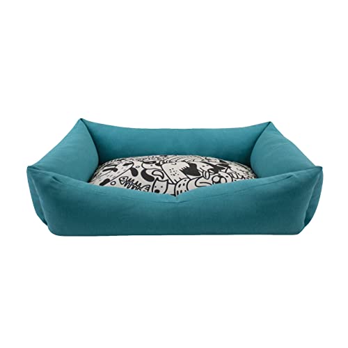Consentida Kinderbett Dog's T4 - Bett für große Hunde - 70 x 55 x 16 cm - Größe L angenehme und angenehme Erholung - Zubehör für Hunde von Consentida