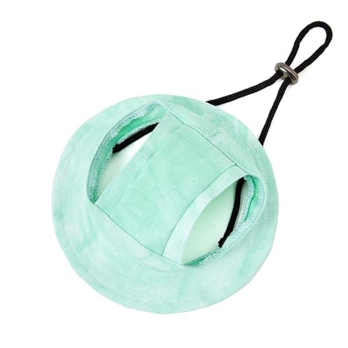 Coogime Hundehüte - Haustiermütze für Kazten und Hunde, Verstellbar Sonnenschutz - Hut mit Ohrlöchern - Hunde Sonnenhut- Hunde Mütze Geeignet für kleine, mittlere Hunde (grün, M) von Coogime