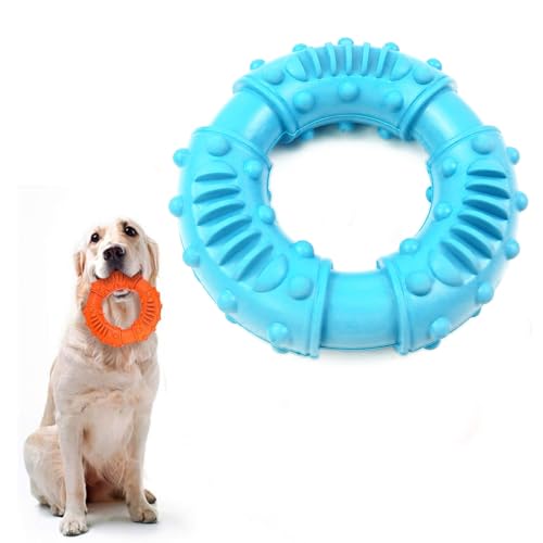 Coogime Hundespielzeug, Kauspielzeug für Hunde Ring, Hunde Kauspielzeug Gummi, Fun Ring, Stabil Spielerische Zahnpflege Ring Spielzeug für die Zähne des Hundes (Blue) von Coogime