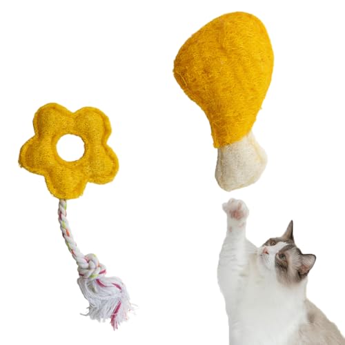 Coogime Katzenspielzeug zur Zahnreinigung aus Natürlicher Luffaschwamm - Spielzeug für Katzen Zahnpflege & Gegen Mundgeruch, Sichere & Ungiftige Kauspielzeuge Coogime Katzenspielzeug zur Zahnreinigung aus Natürlicher Luffaschwamm - Spielzeug für Katzen Zahnpflege & Gegen Mundgeruch, Sichere & Ungiftige Kauspielzeuge von Coogime