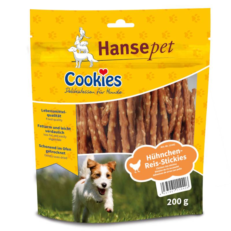 Cookie´s Delikatess Hühnchen Reis Stickies - Sparpaket: 3 x 200 g von Cookie's