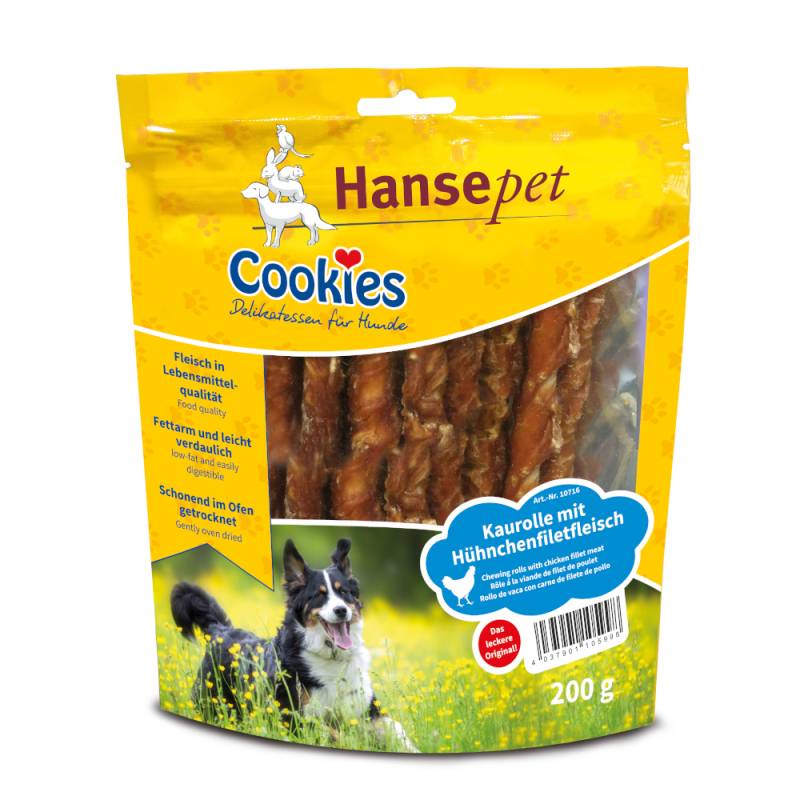 Cookies Delikatess Kaurolle mit Hühnchenfiletstreifen - Sparpaket: 12 x 200 g von Cookie's