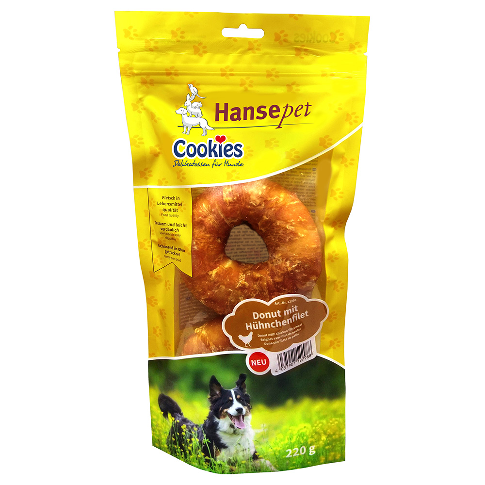 Hansepet Cookies Donut 2er Huhn - Sparpaket: 2 x 220 g von Cookie's