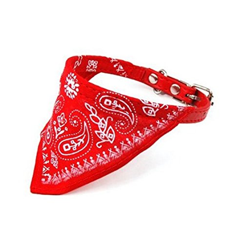 Cookwowe Verstellbares Bandana-Schal, Größe S, Rot von Cookwowe
