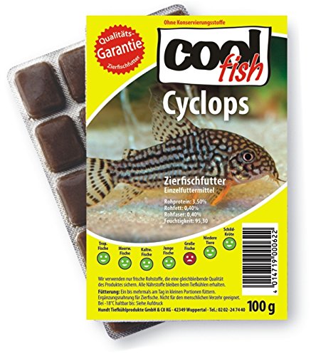 Cool Fish Cyclops, 30 x 100g-Blister, Fisch-Frostfutter, Aquarium, Aquaristik, Fischfutter von Cool Fish