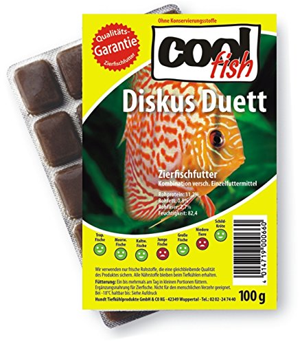 Cool Fish Diskus Duett, 15 x 100g-Blister, Fisch-Frostfutter, Aquarium, Aquaristik, Fischfutter von Cool Fish