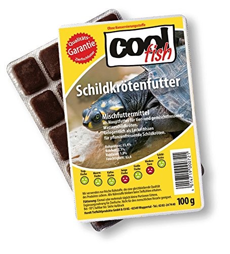 Cool Fish Schildkrötenfutter, 15 x 100g-Blister, Fisch-Frostfutter, Aquarium, Aquaristik von Cool Fish