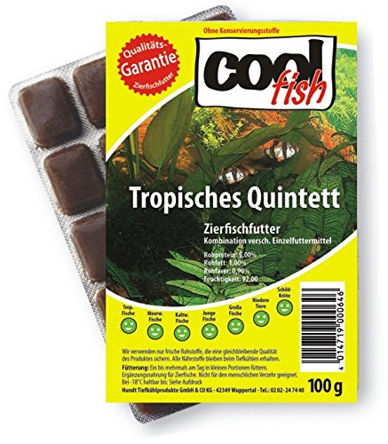 Cool Fish - Tropisches Quintett, 30 x 100g-Blister, Fisch-Frostfutter, Aquarium, Aquaristik, Fischfutter Cool Fish - Tropisches Quintett, 30 x 100g-Blister, Fisch-Frostfutter, Aquarium, Aquaristik, Fischfutter von Cool Fish