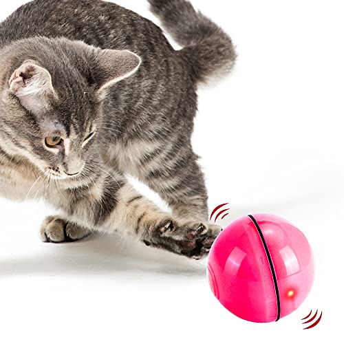 Cool Paws Premium Interaktives Katzenspielzeug Ball - Lustiges & Interaktives Katzenspielzeug für Indoor-Katzen | 360° selbstdrehender Ball mit LED-Licht für Katzen zur Stimulierung des Jagdinstinkts von Cool Paws