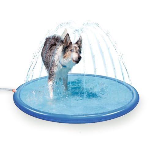 CoolPets Matte mit Sprinklern - 100 cm - Mit Sprinklern - Hundedusche - Bad - Wasser - Spielzeug - Springbrunnen - Kühlung - Pool - Hund CoolPets Matte mit Sprinklern - 100 cm - Mit Sprinklern - Hundedusche - Bad - Wasser - Spielzeug - Springbrunnen - Kühlung - Pool - Hund von CoolPets