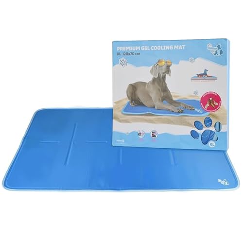 CoolPets Premium Kühlmatte Hund XL - 120 x 70 cm - Kühlung für Hunde - Hundematte zum Kühlen - rutschfeste Matte - Mit Citronella und Eukalyptus CoolPets Premium Kühlmatte Hund XL - 120 x 70 cm - Kühlung für Hunde - Hundematte zum Kühlen - rutschfeste Matte - Mit Citronella und Eukalyptus von CoolPets