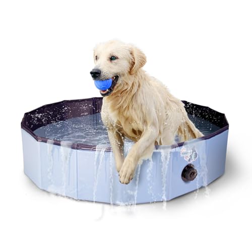 CoolPets Splash Dog Pool - Kühlungspool für Hunde - Hundepool - Hundebad - Spielerische Abkühlung - ø 100 x 25 cm - Medium CoolPets Splash Dog Pool - Kühlungspool für Hunde - Hundepool - Hundebad - Spielerische Abkühlung - ø 100 x 25 cm - Medium von CoolPets