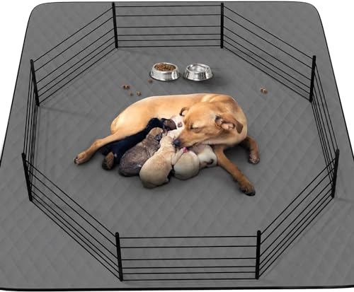 Waschbare Welpenunterlage für Hunde/Hunde/Hunde/Hunde/Hunde/Hunde/Hunde/Hunde/Hunde/Hunde/Hunde/Hunde/Hunde/Hunde/Hunde/Hunde/Hunde/Hunde/Hunde/Haustier/Hunde/Hunde/Katzen/Kaninchen, 86,4 x 132,2 cm, von CoolShields