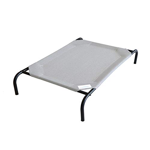 Coolaroo Gale Pacific Erhöhtes Hundebett, groß, grau von Coolaroo