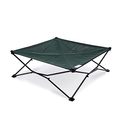 Coolaroo On-The-Go erhöhtes Hundebett – faltbares Pop-Up-Reise-Hundebett mit atmungsaktivem, feuchtigkeitsbeständigem Stoff, Tragetasche inklusive, leicht und tragbar, Braunschweig-Grün, XL Coolaroo On-The-Go erhöhtes Hundebett – faltbares Pop-Up-Reise-Hundebett mit atmungsaktivem, feuchtigkeitsbeständigem Stoff, Tragetasche inklusive, leicht und tragbar, Braunschweig-Grün, XL von Coolaroo