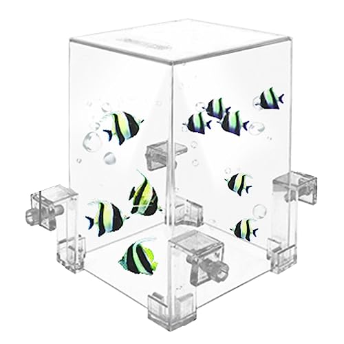 Copangle Betta Aquarium - Vakuum-Aquarium, umgedrehter Acryltank | Fischaufzug, Aquarium-Zubehör, automatische Wassernachfüllung, um den Aktivitätsbereich der Fische für die Heimdekoration zu von Copangle
