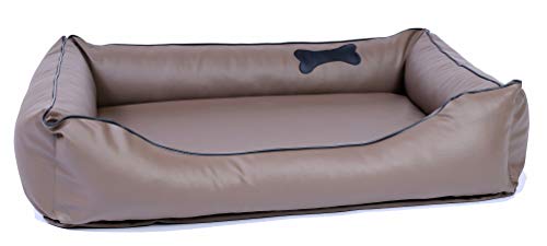 CopcoPet Hundebett Paco Kunstleder Grau 110 x 90 cm – Formstabiles Hundesofa mit weichem Schaumstoff – Abziehbarer, waschbarer Bezug – Pflegeleichtes Hundekissen für große Hunde CopcoPet Hundebett Paco Kunstleder Grau 110 x 90 cm – Formstabiles Hundesofa mit weichem Schaumstoff – Abziehbarer, waschbarer Bezug – Pflegeleichtes Hundekissen für große Hunde von CopcoPet
