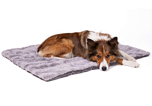 CopcoPet Hundedecke Cheyenne 100 x 80cm, Grau, waschbare Fleecedecke Hund, dicht gewebte Tierdecke, kuscheliger Schlafplatz für Hunde & Katzen von CopcoPet - Hundebetten