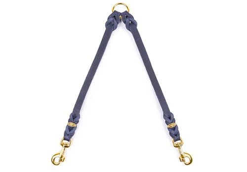 CopcoPet - Fettleder Koppel mit 2 Messing Karabinern, Marineblau, 50 cm x 15 mm CopcoPet - Fettleder Koppel mit 2 Messing Karabinern, Marineblau, 50 cm x 15 mm von CopcoPet