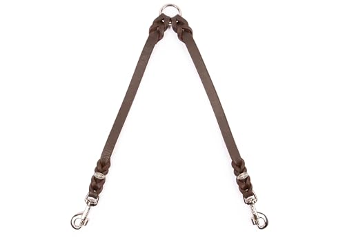 CopcoPet - Fettleder Koppel mit 2 Verchromten Karabinern, Braun, 30 cm x 10 mm CopcoPet - Fettleder Koppel mit 2 Verchromten Karabinern, Braun, 30 cm x 10 mm von CopcoPet