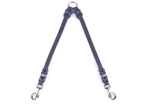 CopcoPet - Fettleder Koppel mit 2 verchromten Karabinern, Marineblau, 40 cm x 12 mm CopcoPet - Fettleder Koppel mit 2 verchromten Karabinern, Marineblau, 40 cm x 12 mm von CopcoPet